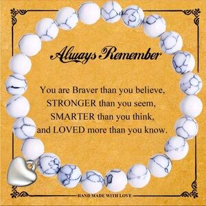 NEW-“Always Remember” Stone Bracelet
